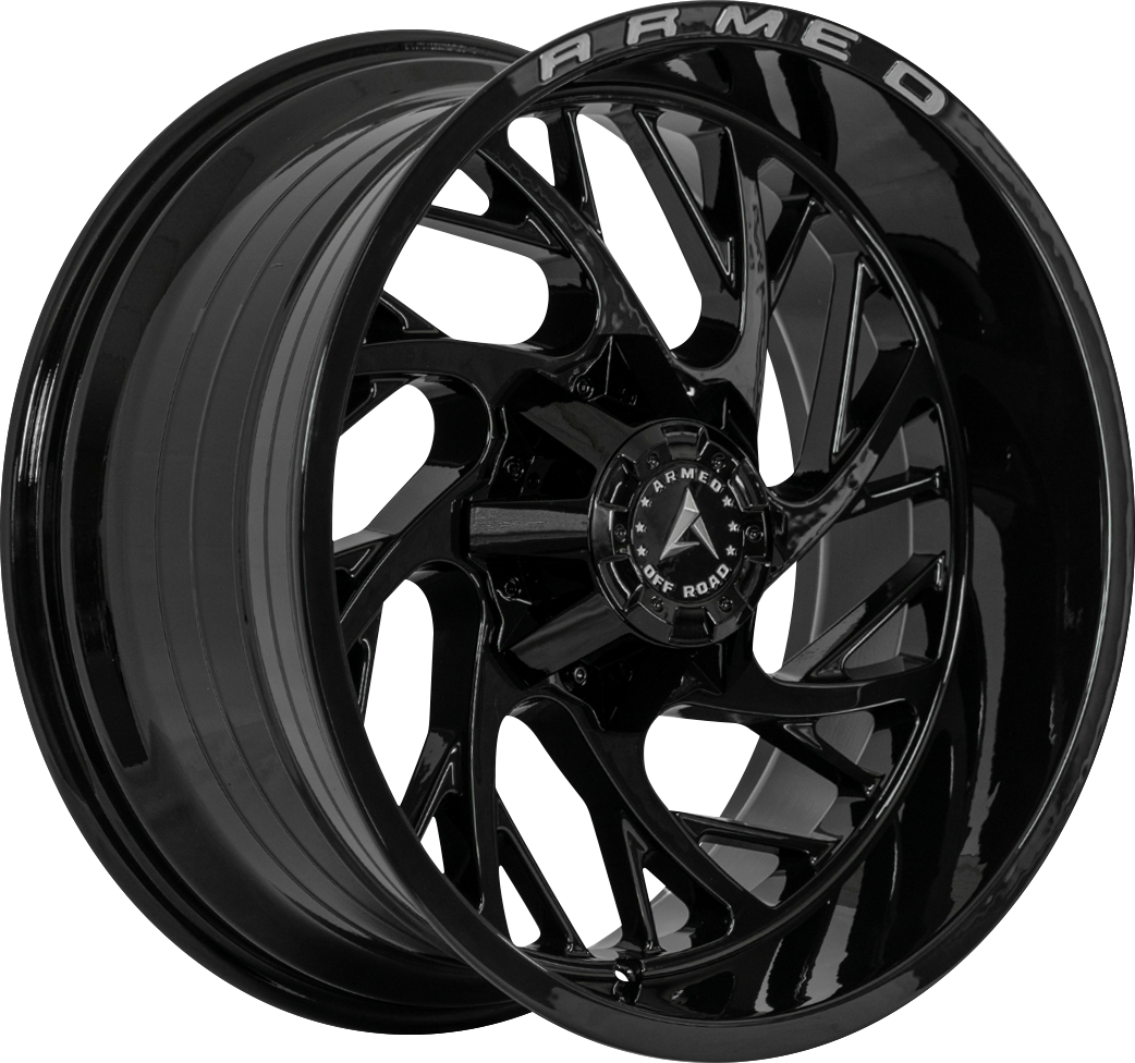ARMED OFF-ROAD CARNAGE 125 20x9 8x165.1|8x170 12 GLOSS BLACK + ARMED MILLING