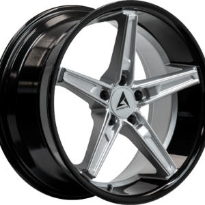 ARMED SYNDICATE DON 74.1 19x8.5 5x112|5x114.3 35 GLOSS SILVER FACE + GLOSS BLACK LIP