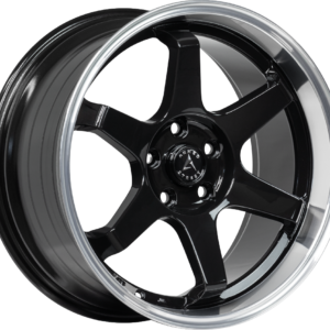 ARMED STREET VETERAN 74.1 16x7 5x112|5x114.3|5x120 27 GLOSS BLACK MACHINED LIP