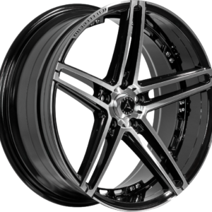 ARMED STREET STEALTH 74.1 17x7.5 5x112|5x114.3 30 GLOSS BLACK MACHINED FACE