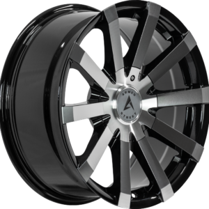 ARMED STREET OUTLAW 78.1 22x9.5 5x115|5x127 15 GLOSS BLACK MACHINED FACE