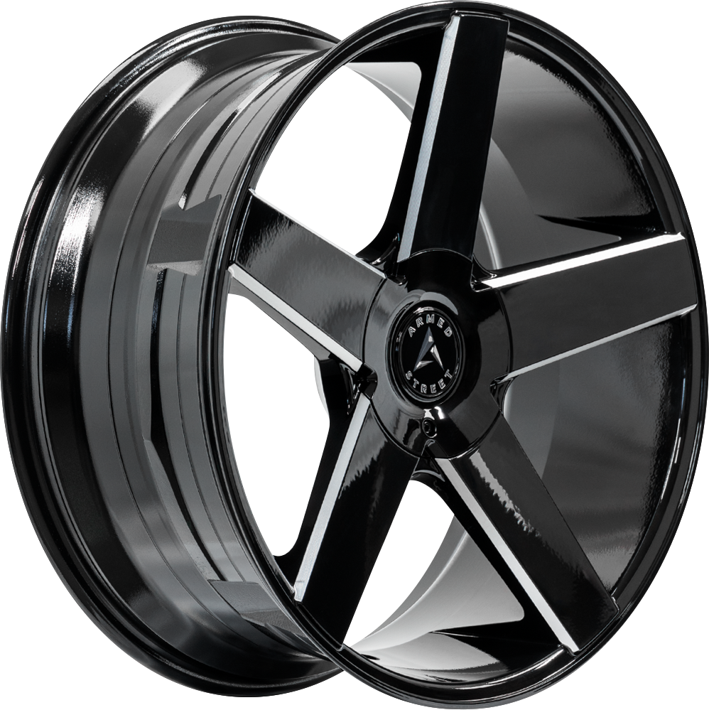 ARMED STREET HUSTLER 87.1 24x10 6x135|6x139.7 25 GLOSS BLACK MILLED